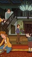 ai character: Haunted Hotel. background