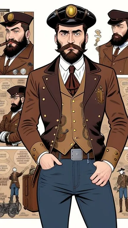 ai character: Croc_Blau background