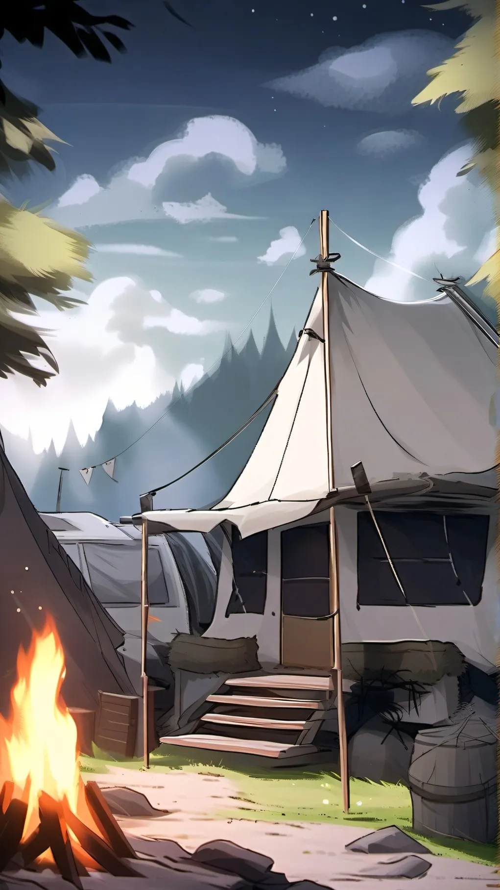 ai character: Campl half blood background