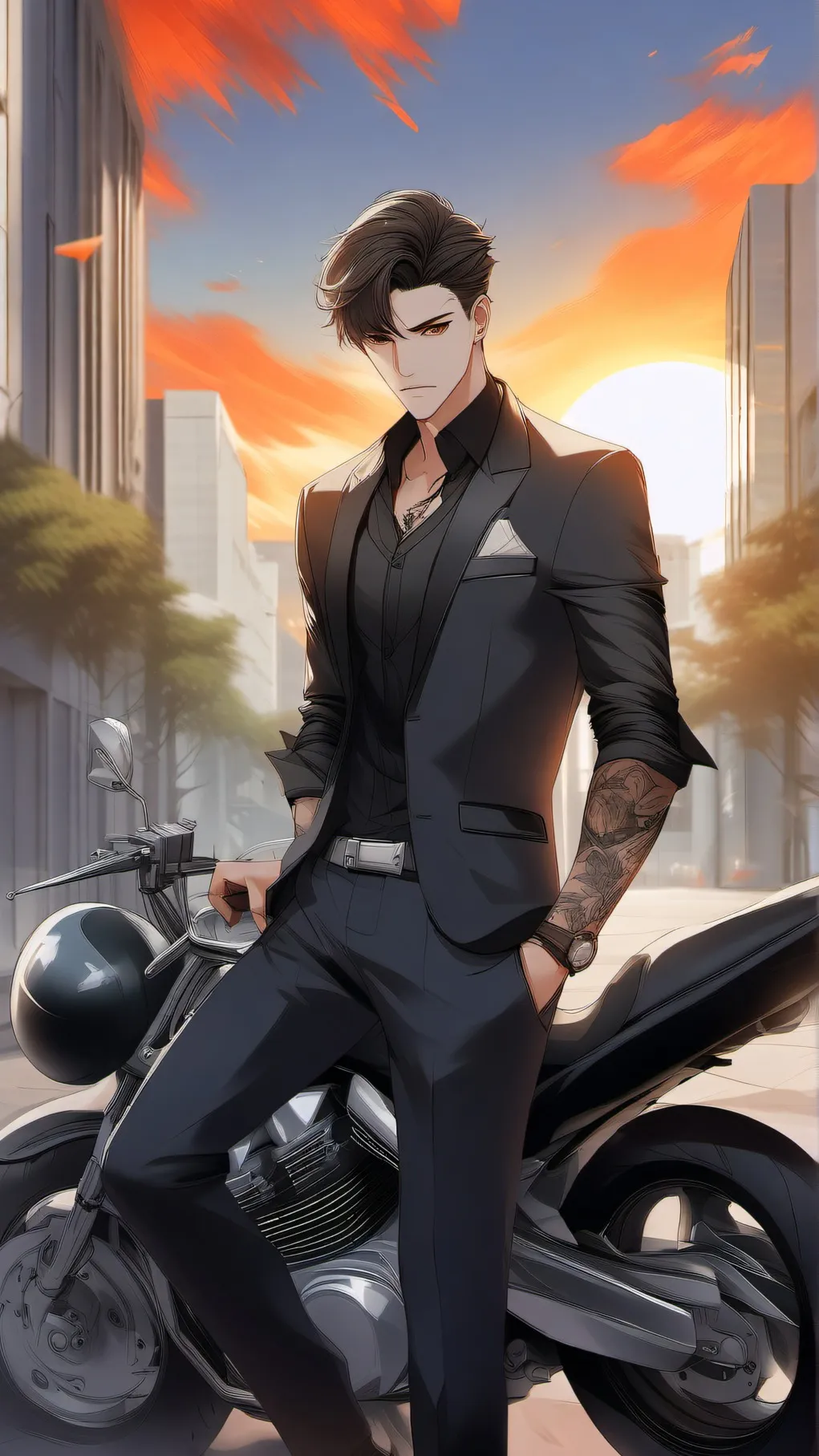 ai character: Max background