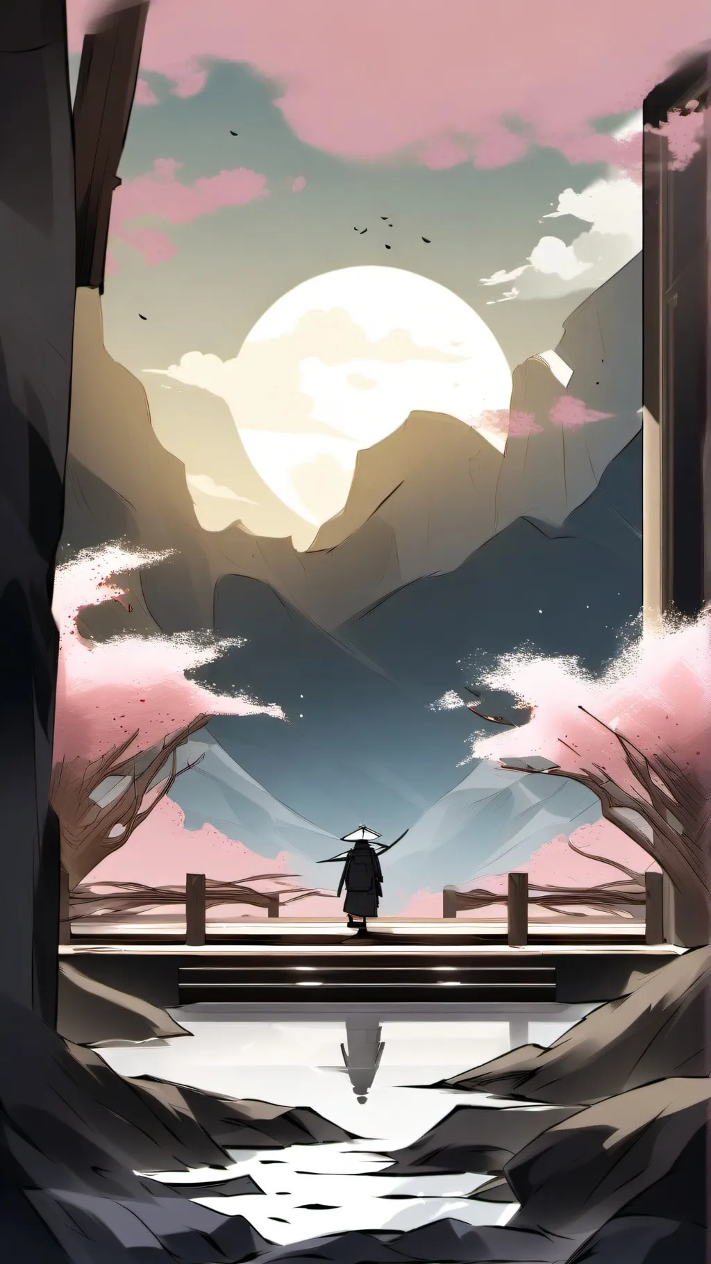 ai character: Alone background