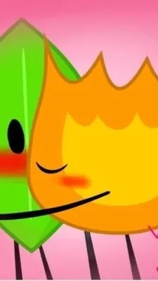 ai character: firey x leafy background