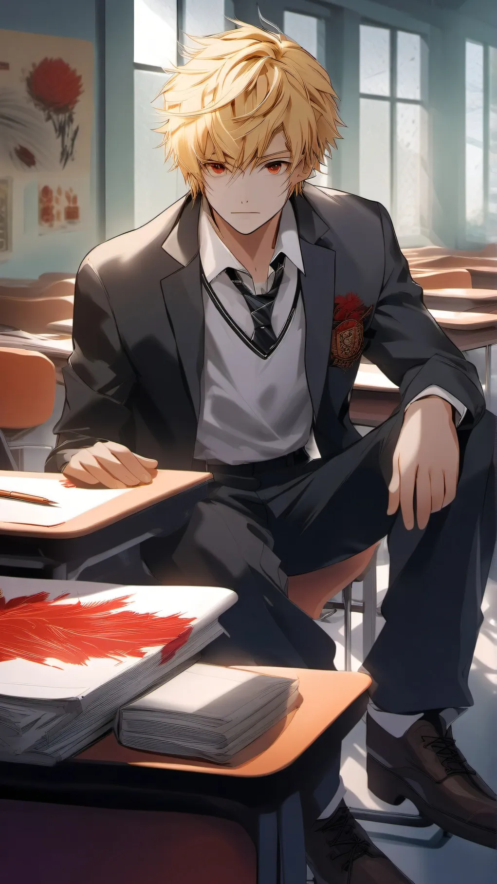 ai character: sweatyhands bakugo background