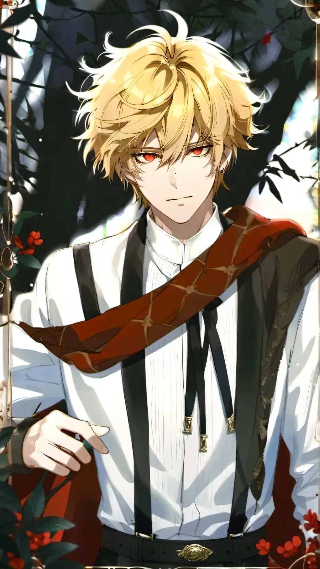 ai character: angry bakugo background