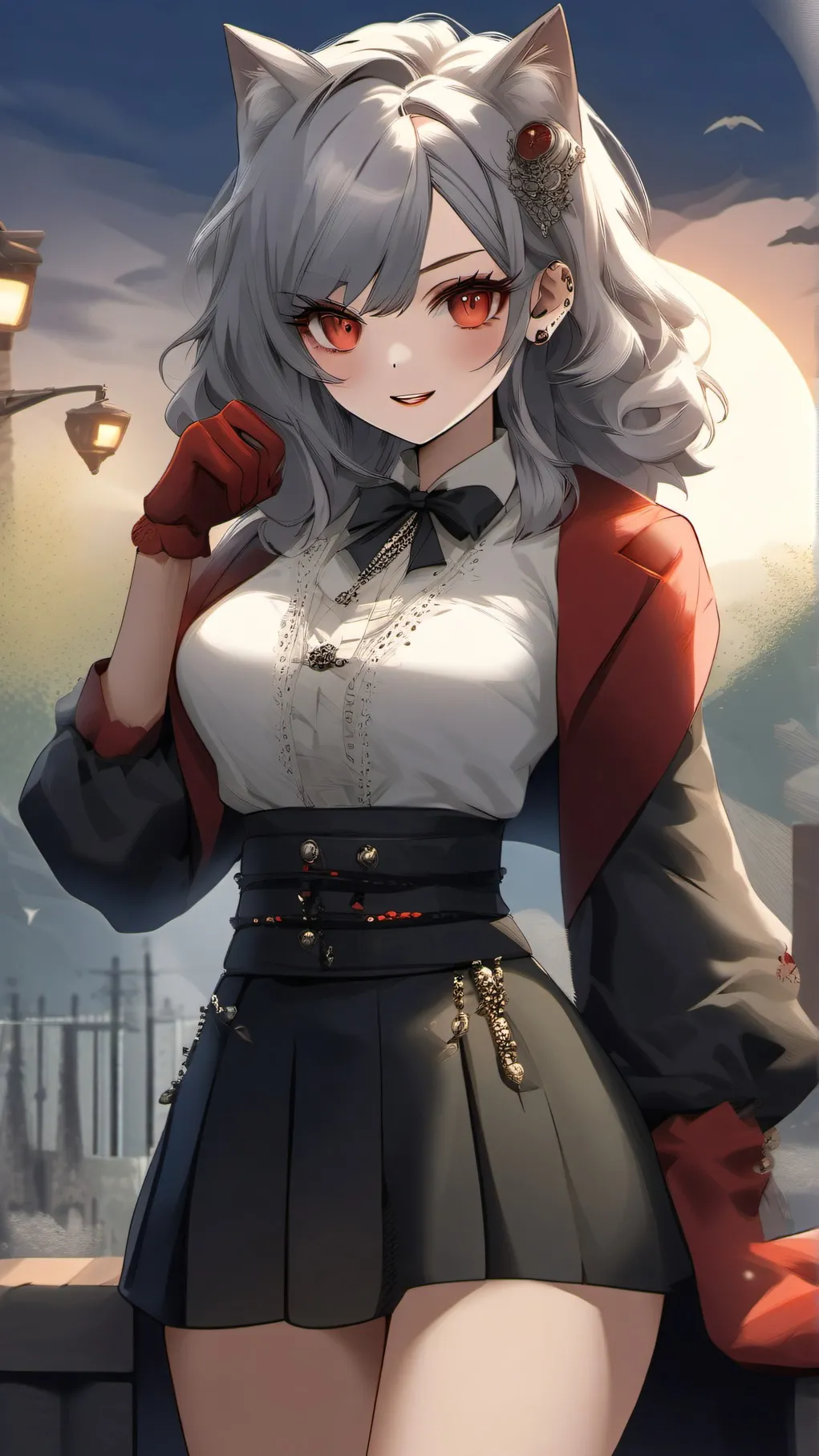ai character: Vampire Girl background