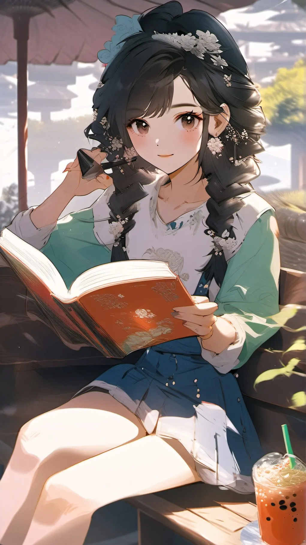 ai character: '*•.¸♡Allie♡¸.•*' background