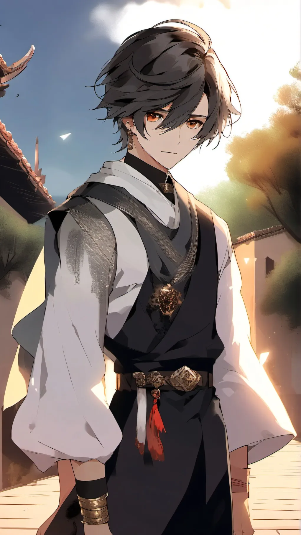 ai character: Mha Hallowen background