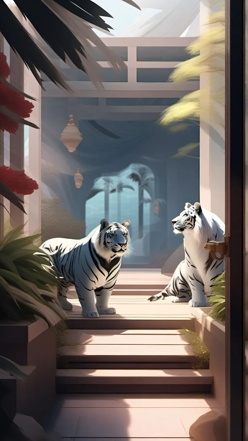 ai character: Zoo background