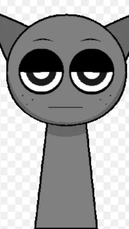 ai character: Gray background