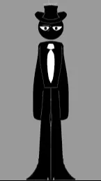 ai character: black  background