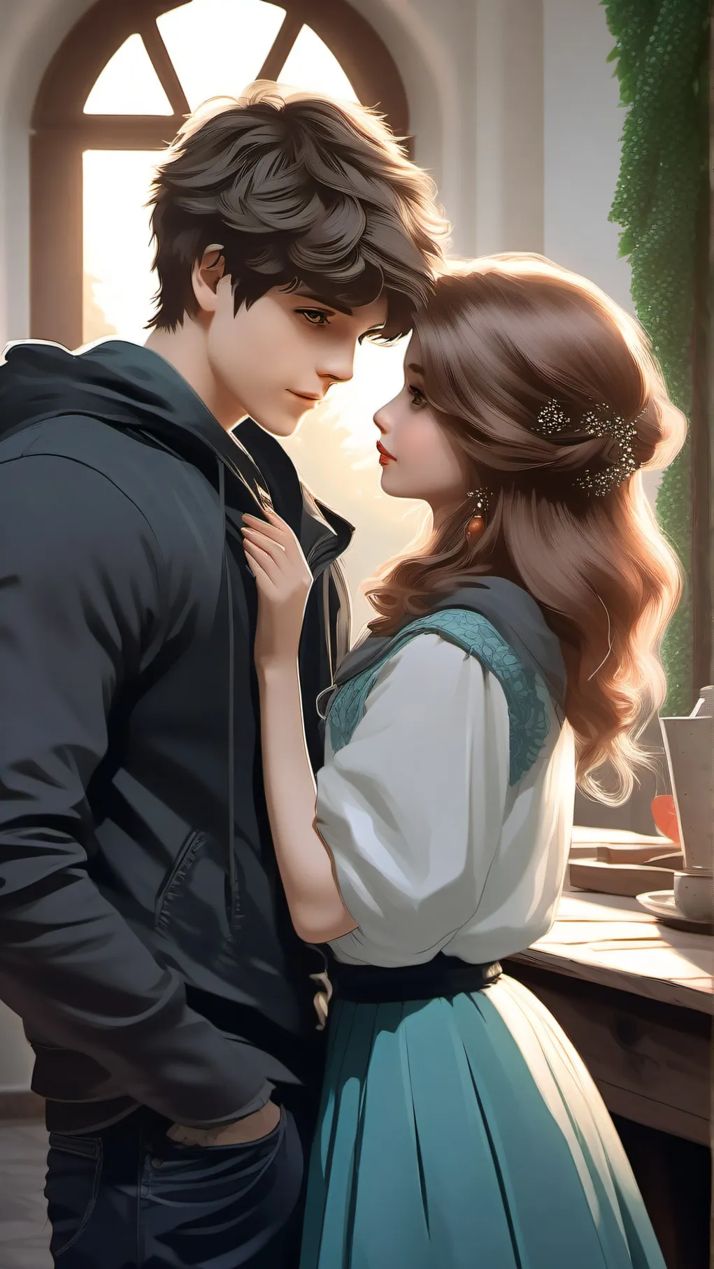 ai character: dsmp go's to 1980s background