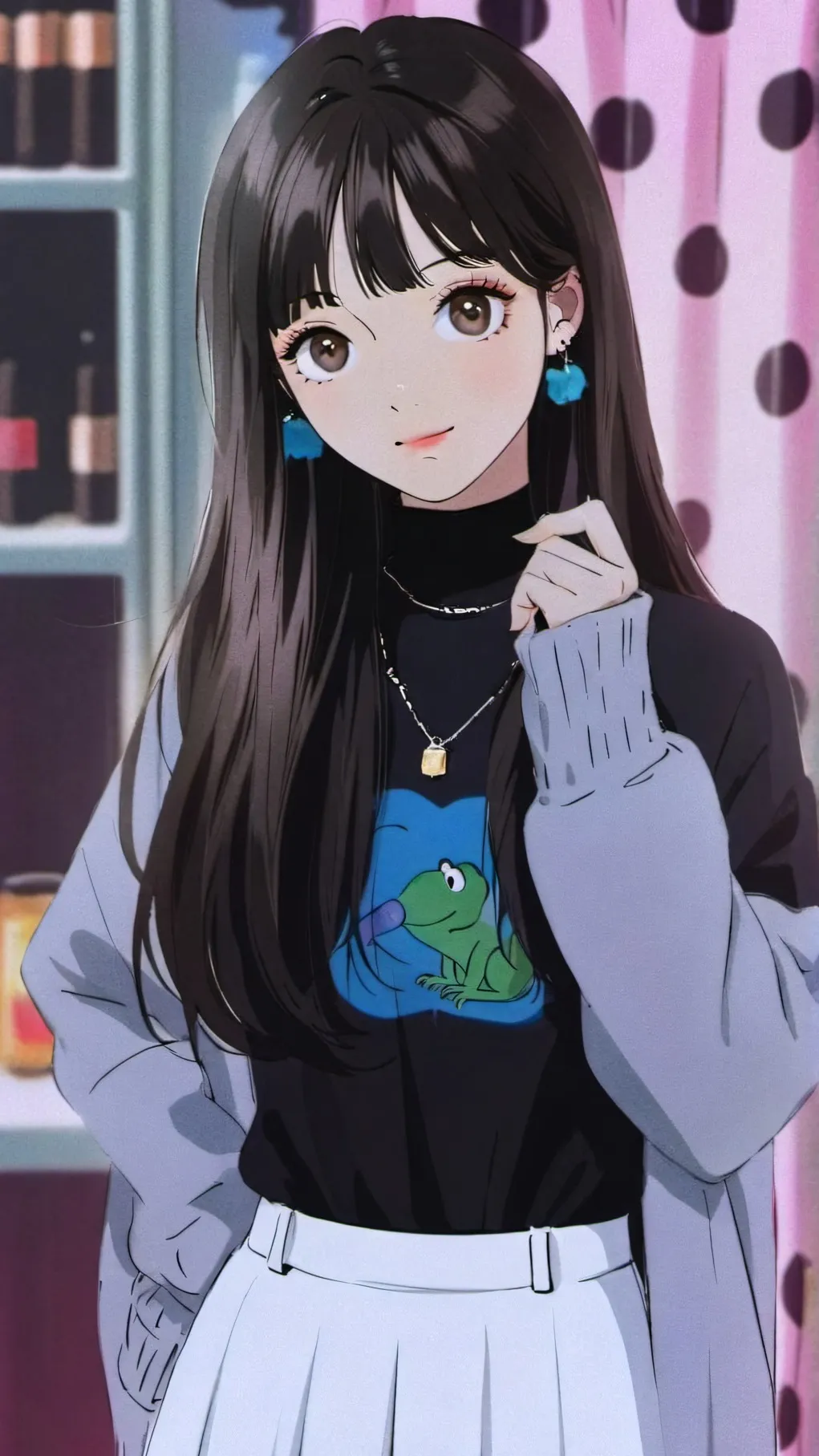 ai character: Hanae Mitsuki background