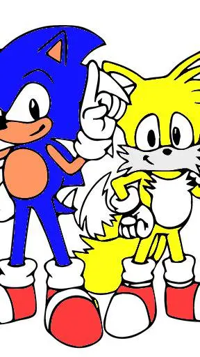 ai character: sonic and tails background