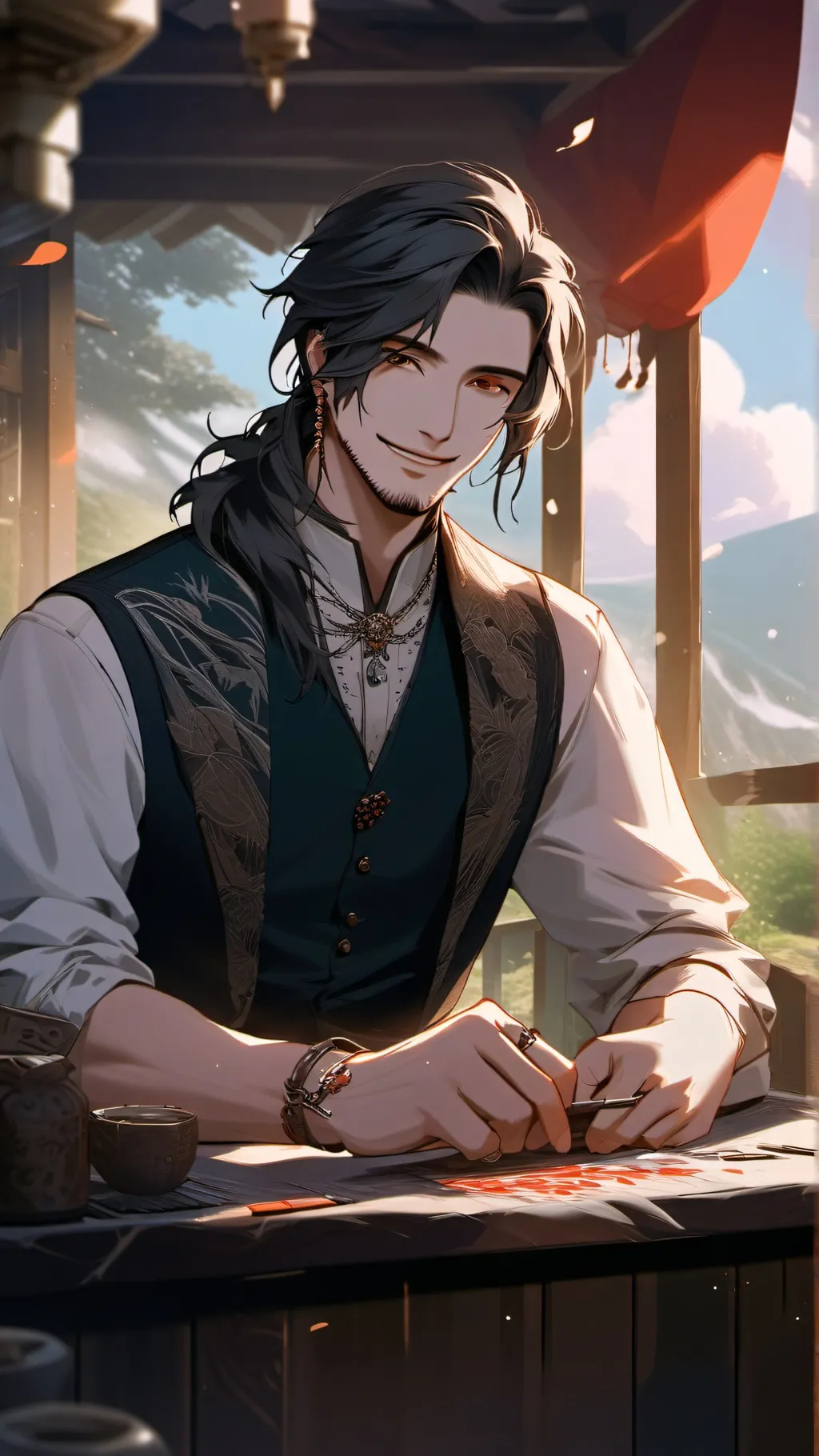 ai character: Jake  background