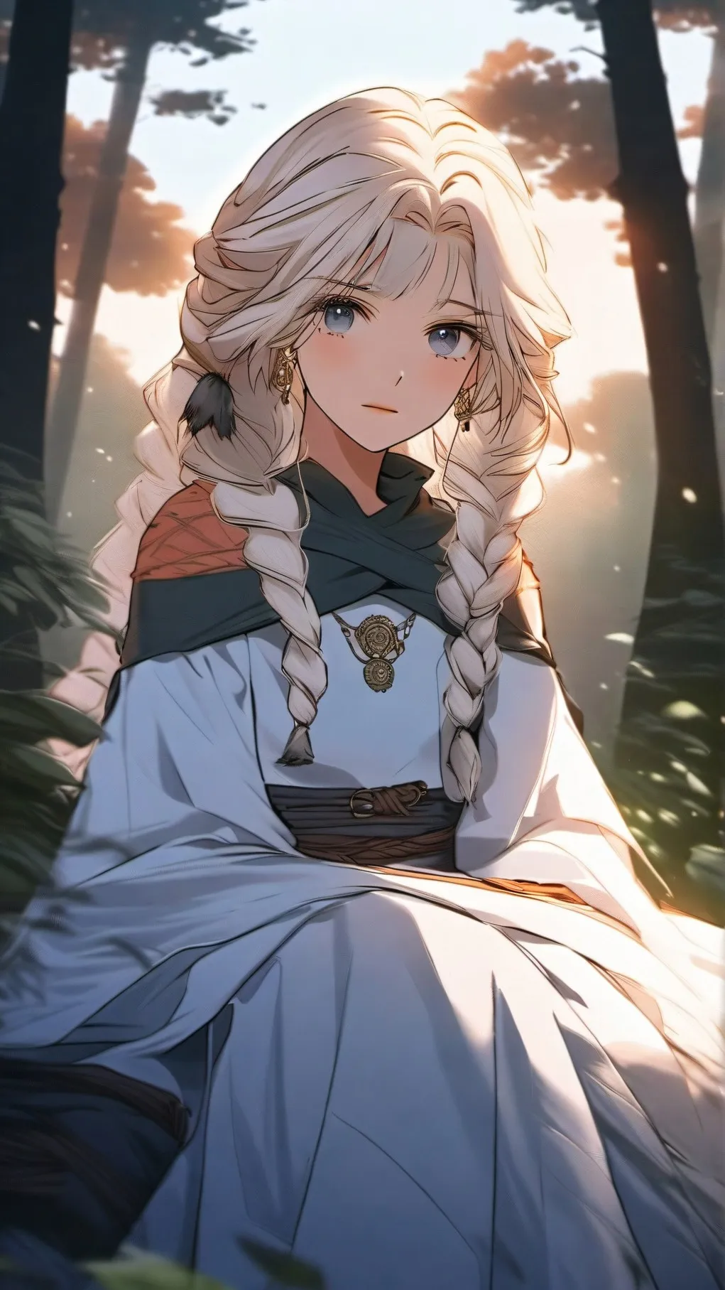 ai character: Solène la lumiere background