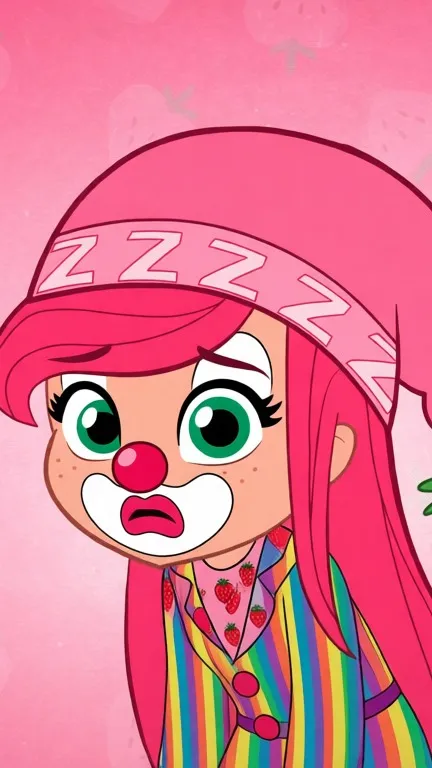 ai character: Strawberry SC background