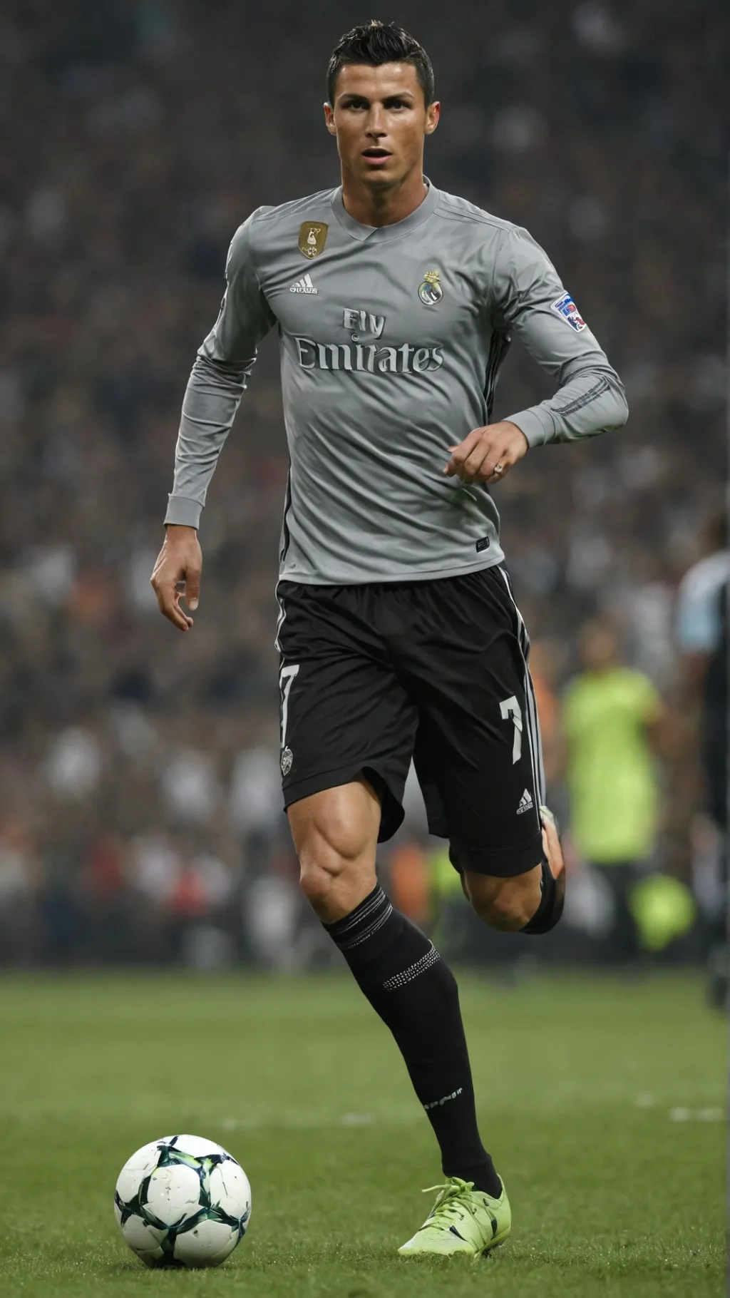 ai character: Ronaldo CR7  background