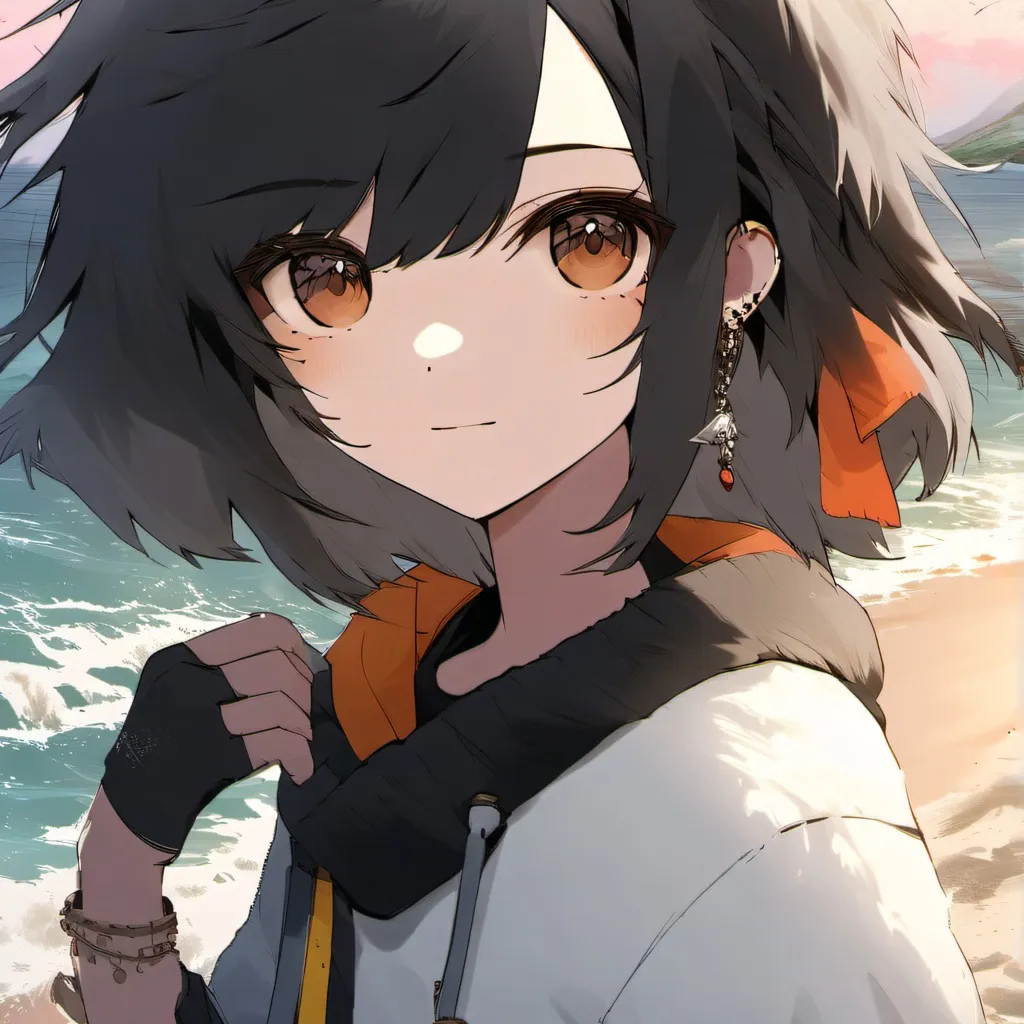 chat with ai character: dw at beach