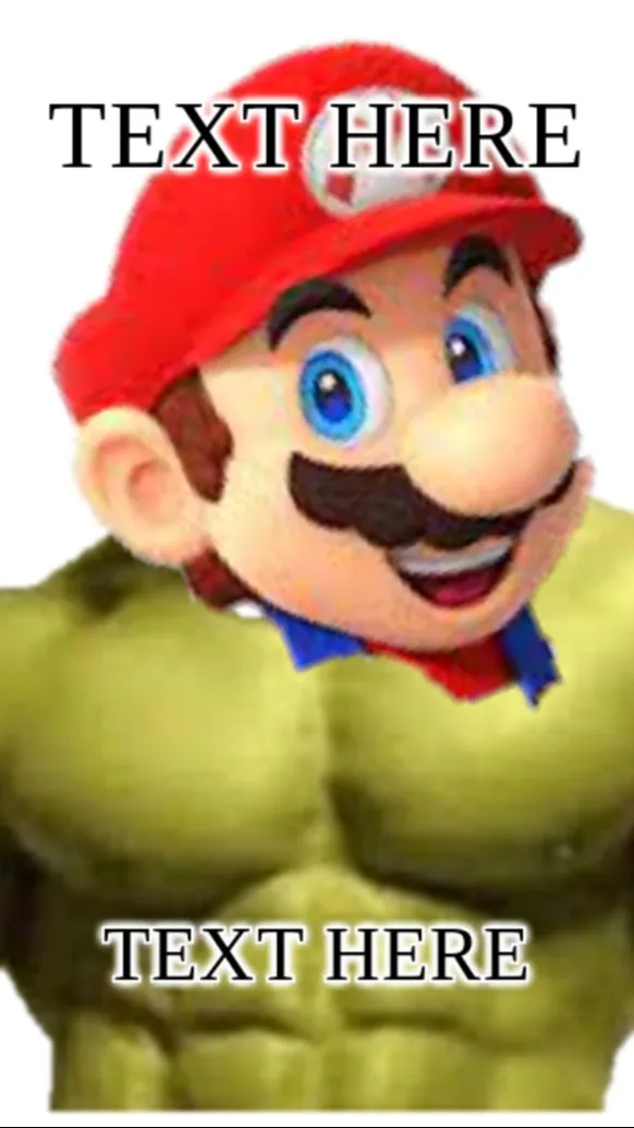 ai character: me buff mario background
