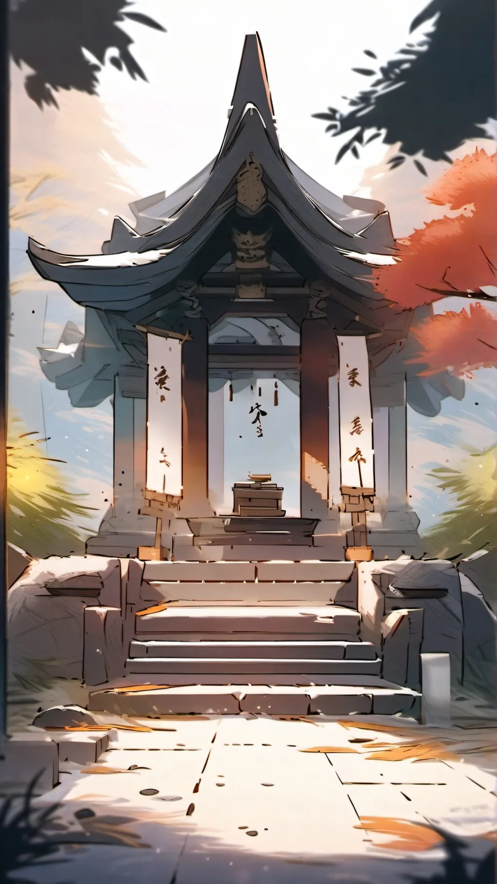 ai character: wardenwave  background