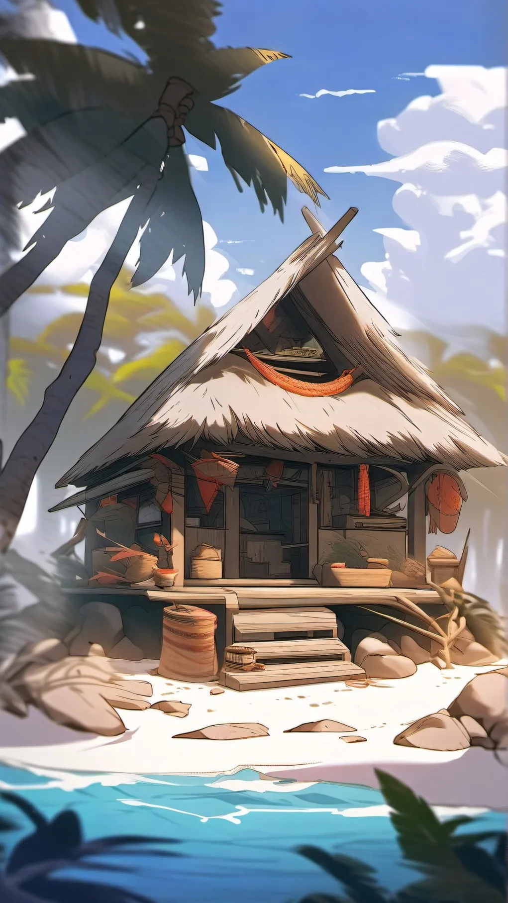 ai character: desert isles  background