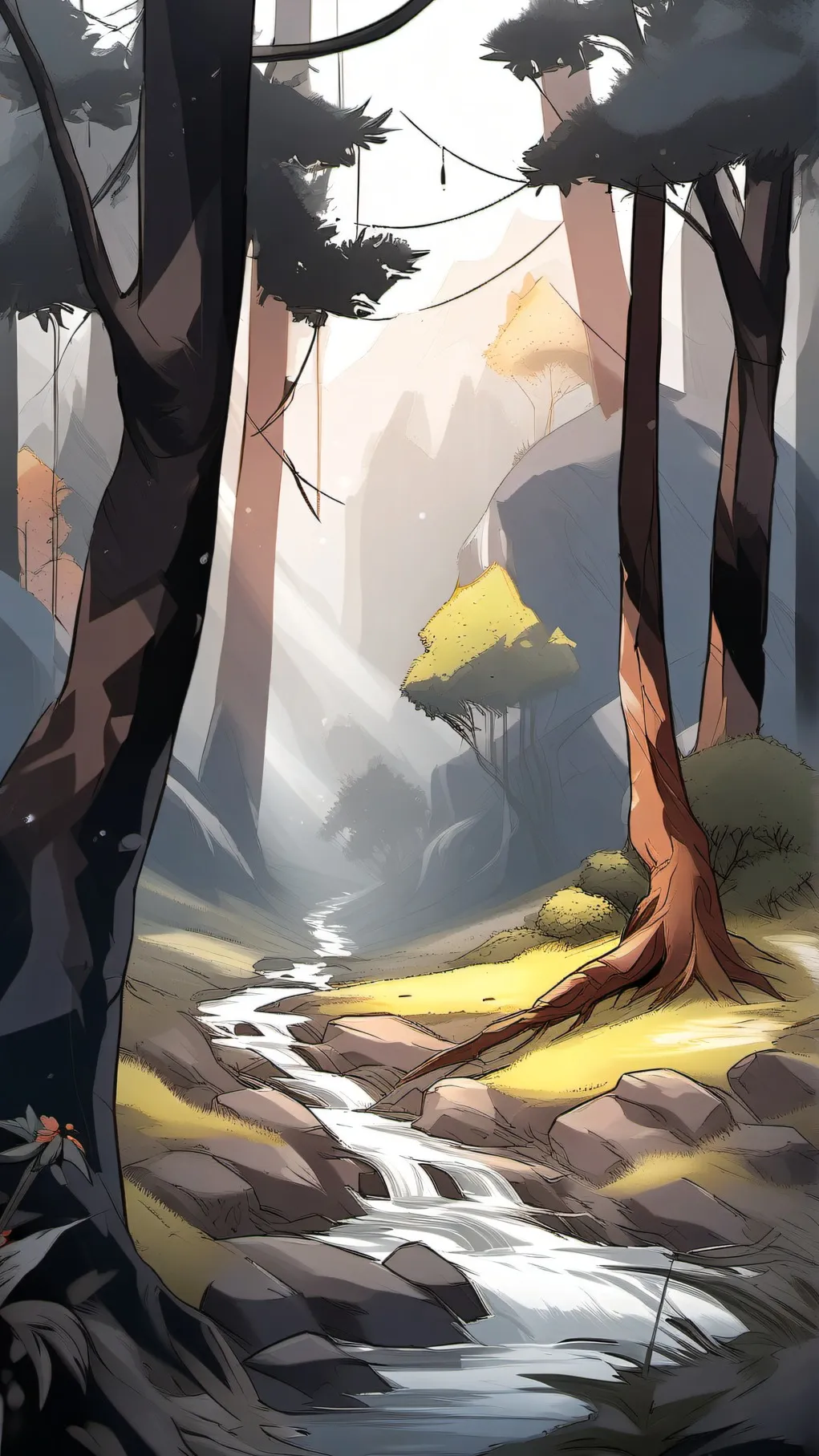 ai character: RainForest Valley  background