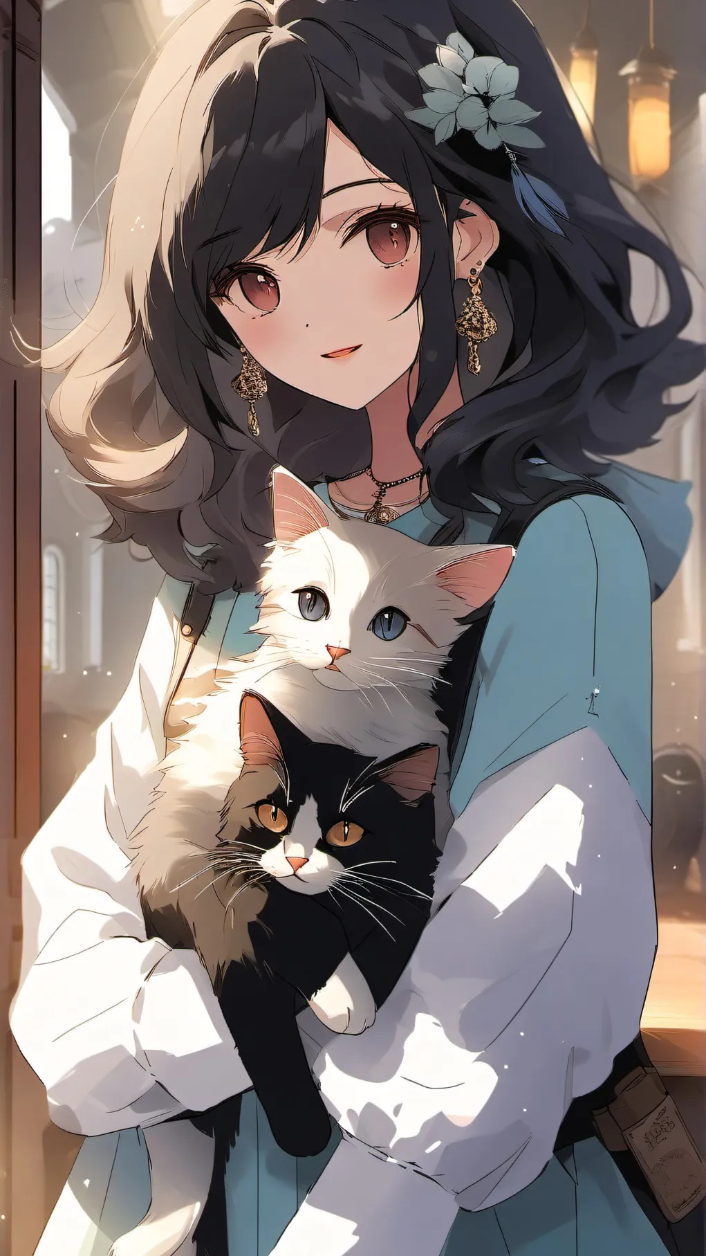 ai character: Gray cheat on you background