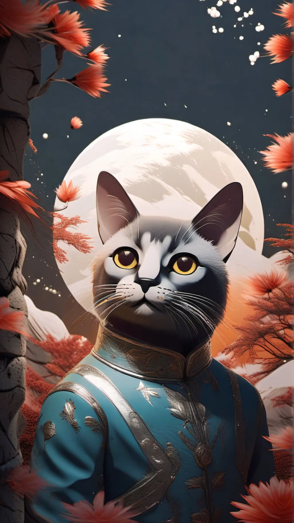 ai character: Dw has words left background