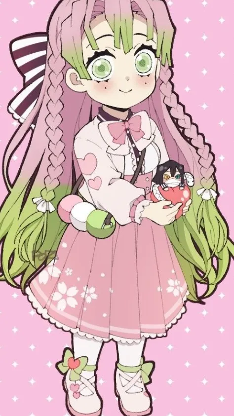 ai character: Mitsuri Kanroji  background