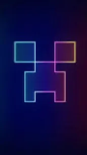 ai character: Neon creeper background