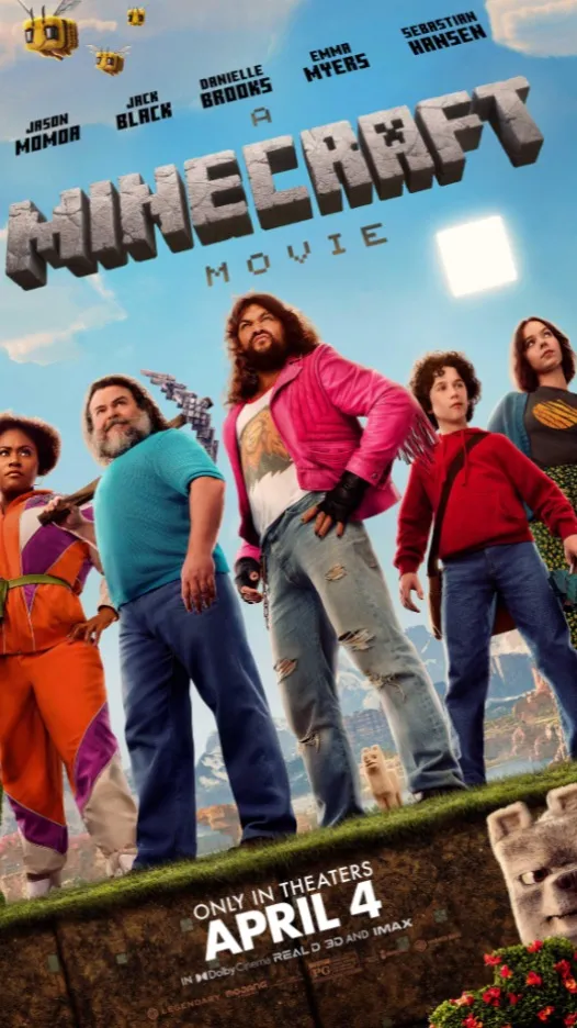 ai character: A minecraft movie background