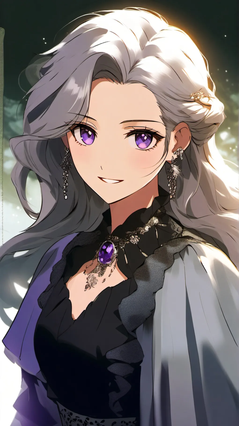 ai character: Amethyst background