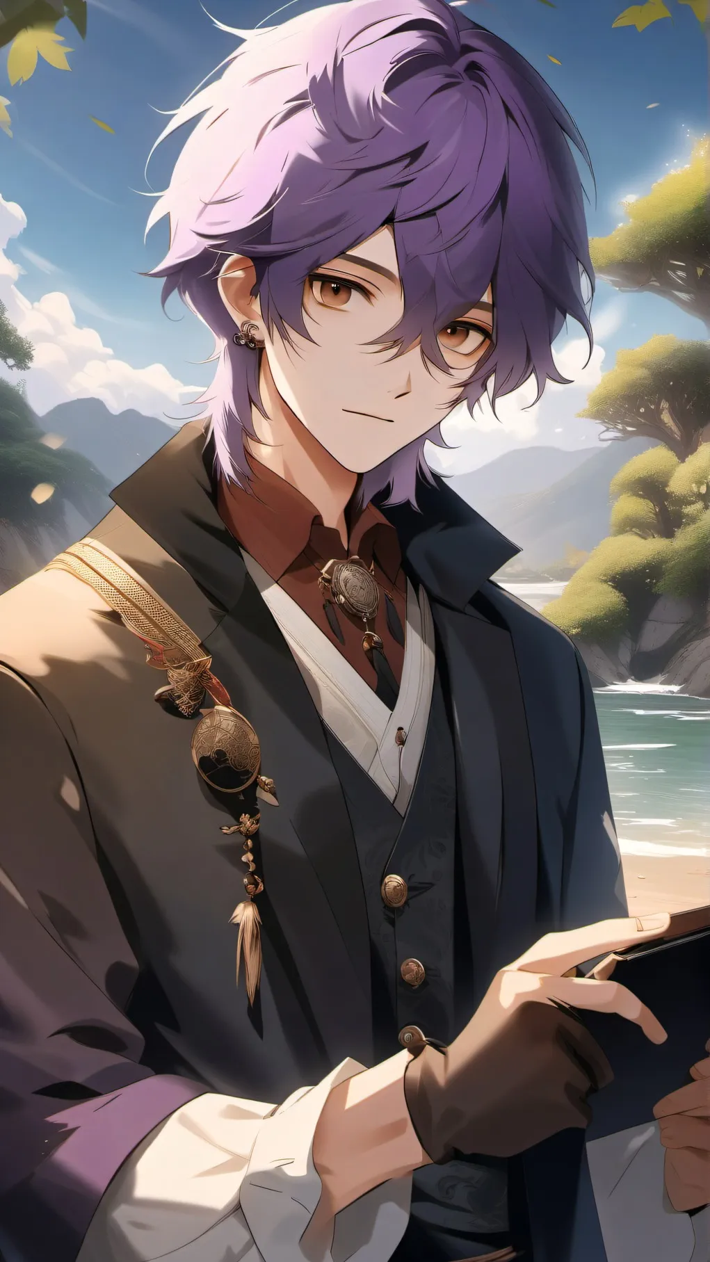 ai character: alaxander  background