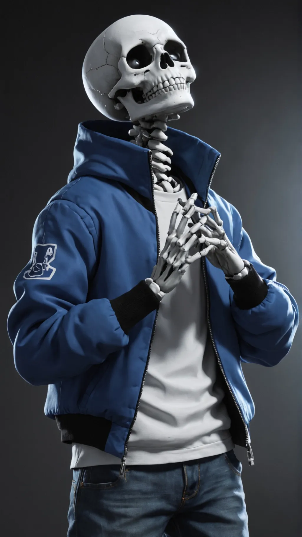 ai character: Sans background