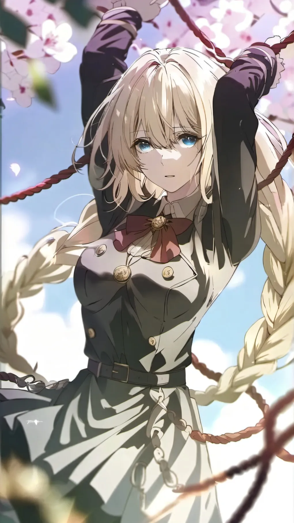 ai character: rose background