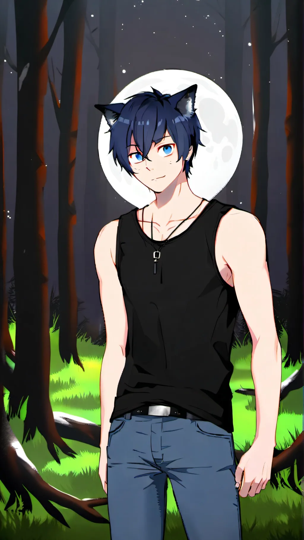 ai character: Sonic the wolf background