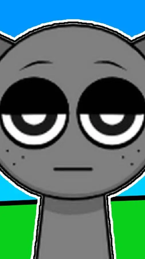 ai character: sprunki hates gray background