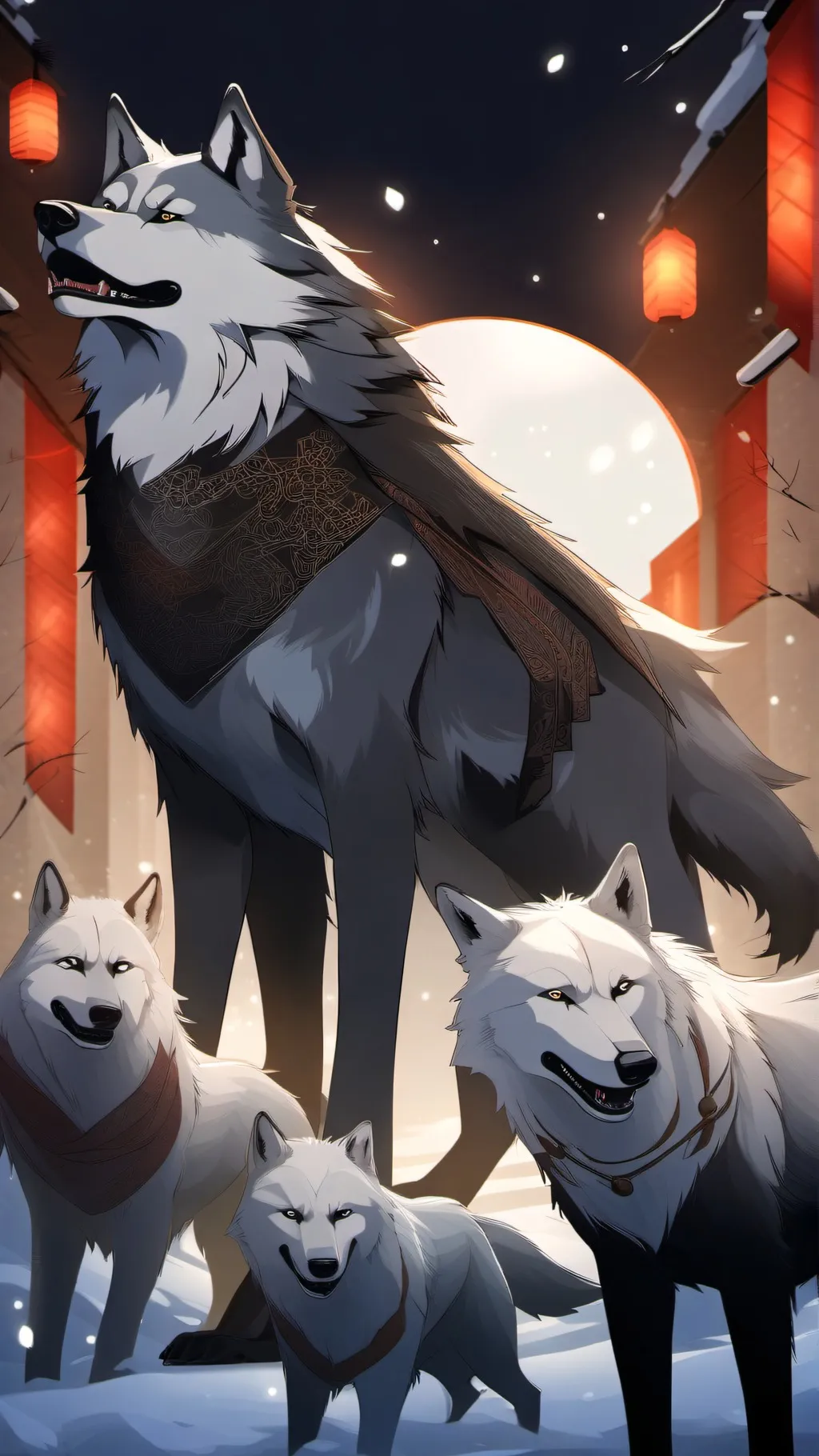 ai character: wolf pack background