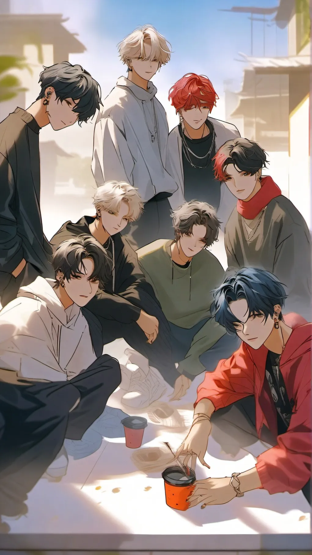 ai character: stray kids background