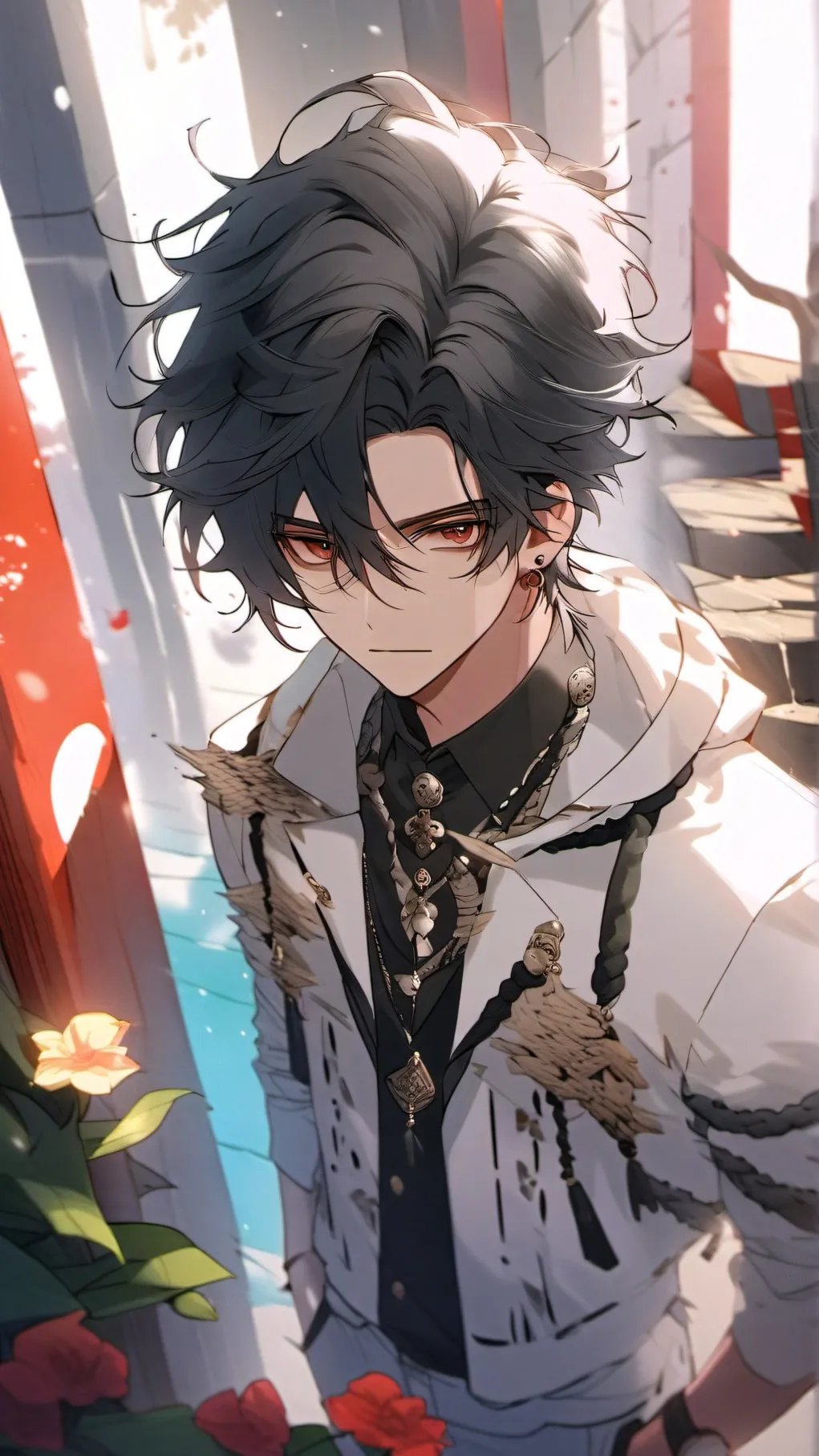 ai character: Lucas  background