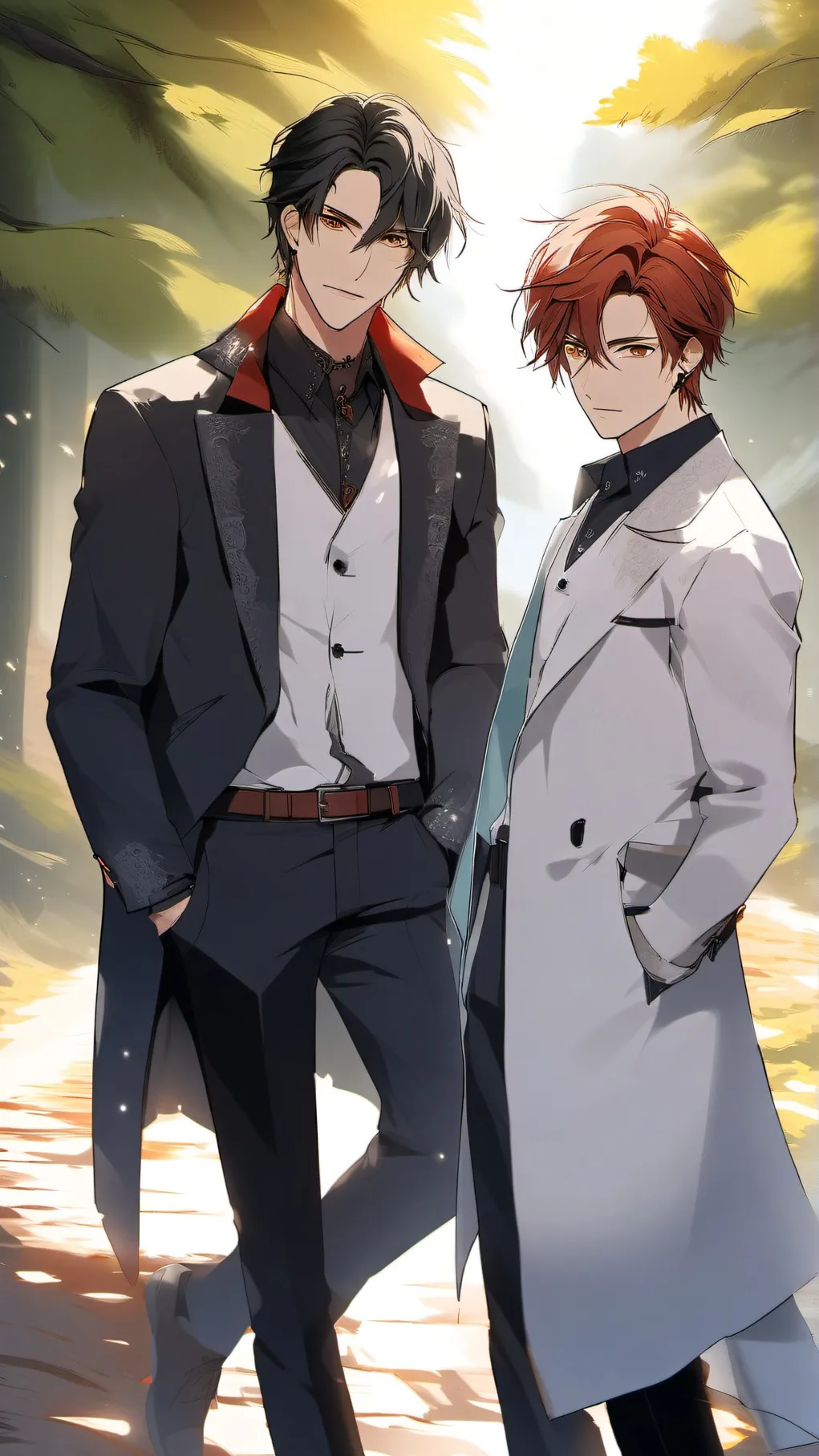 ai character: Mark y Ash background