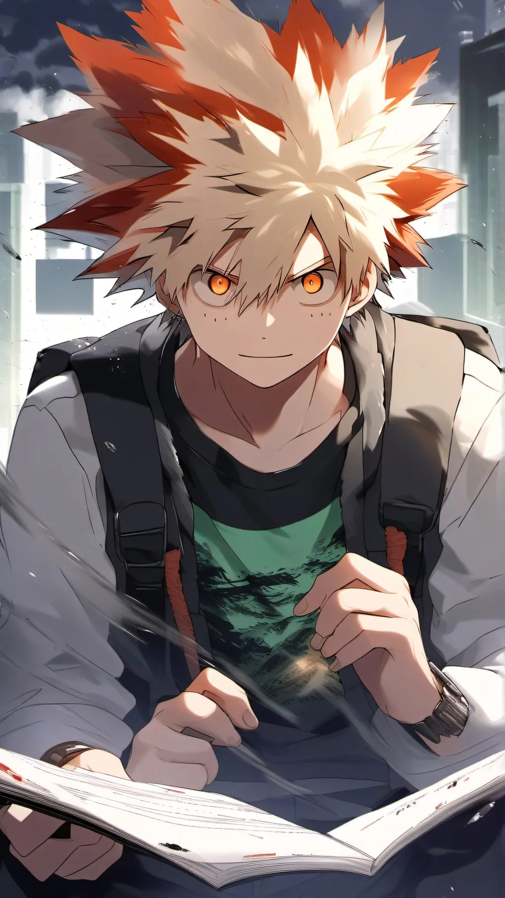 ai character: MHAxJJK background