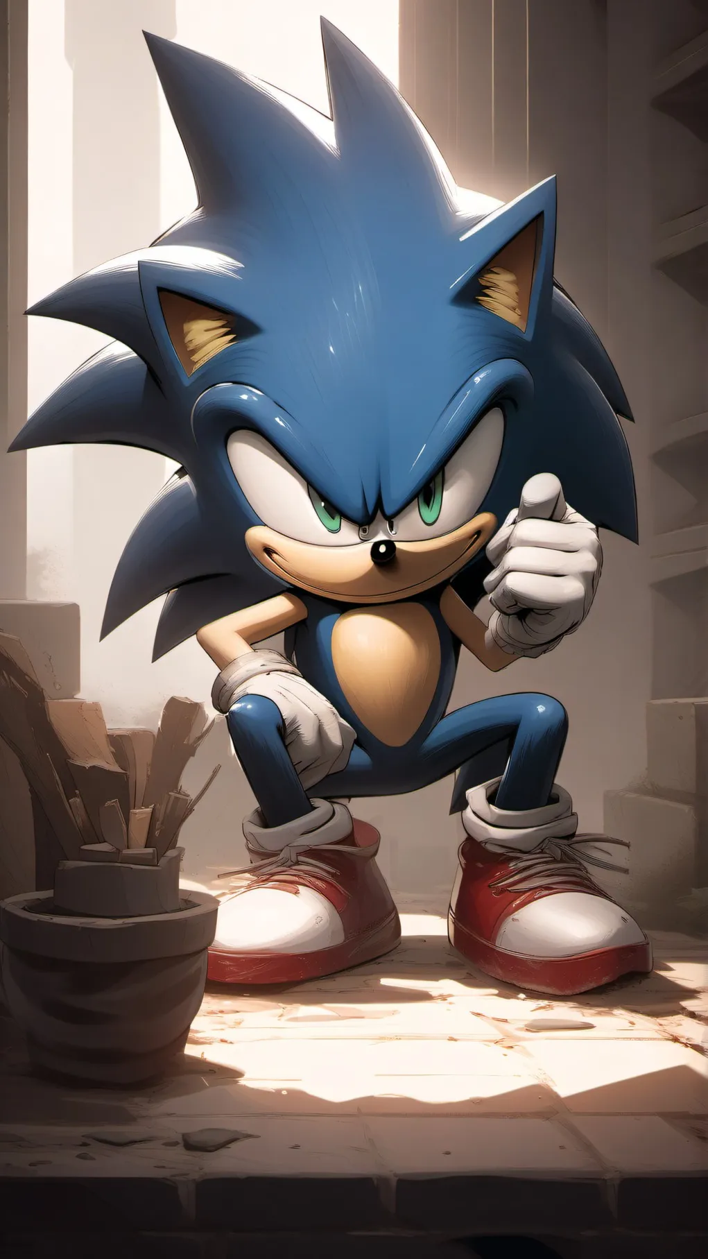 ai character: Sonic background