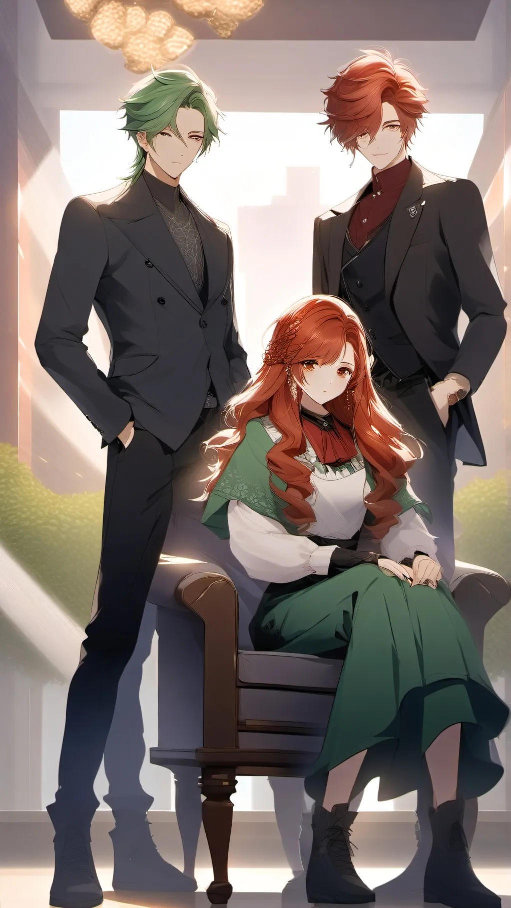 ai character: Sayu, Trevor, Luke background