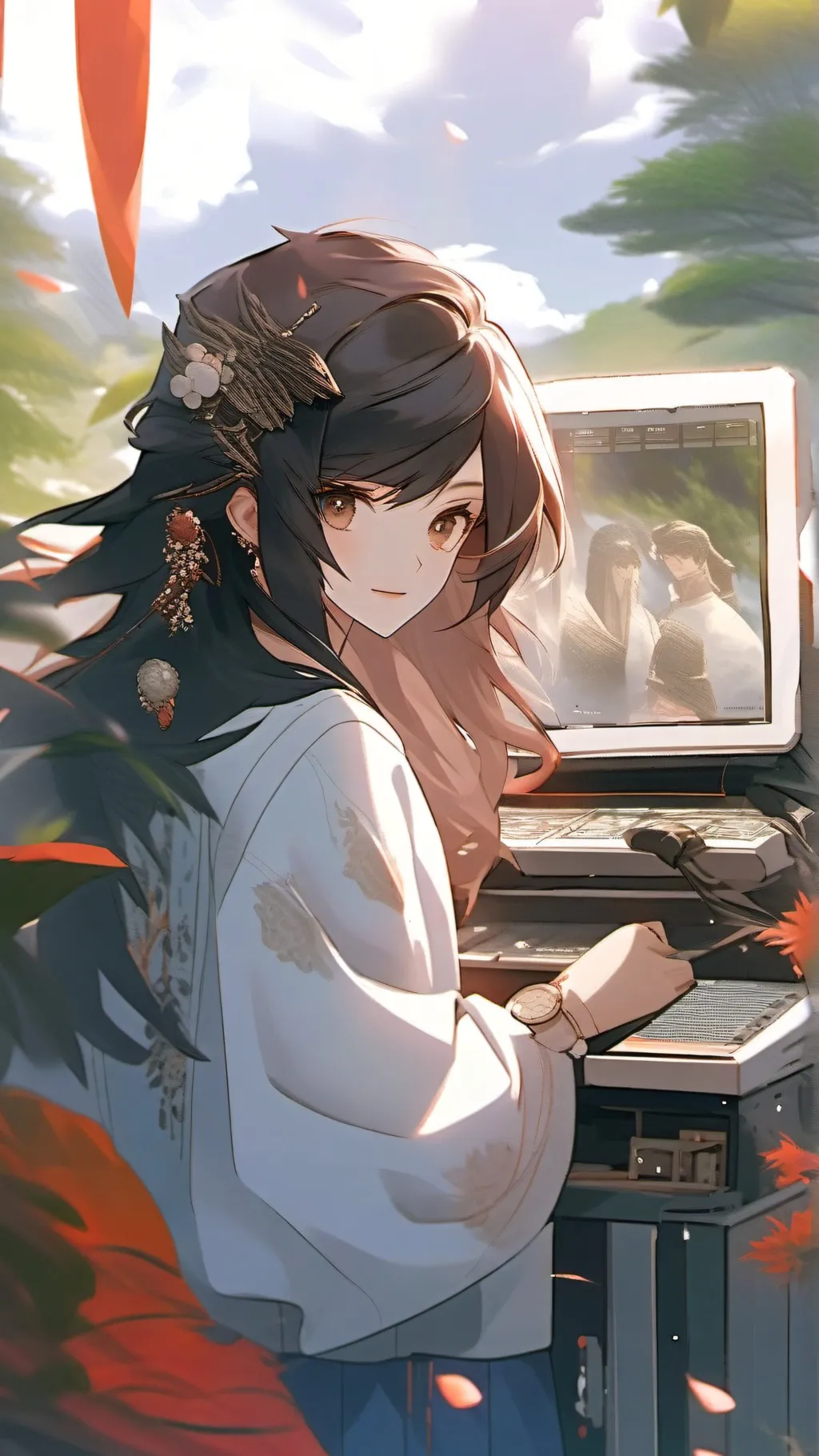 ai character: ultrasound  background