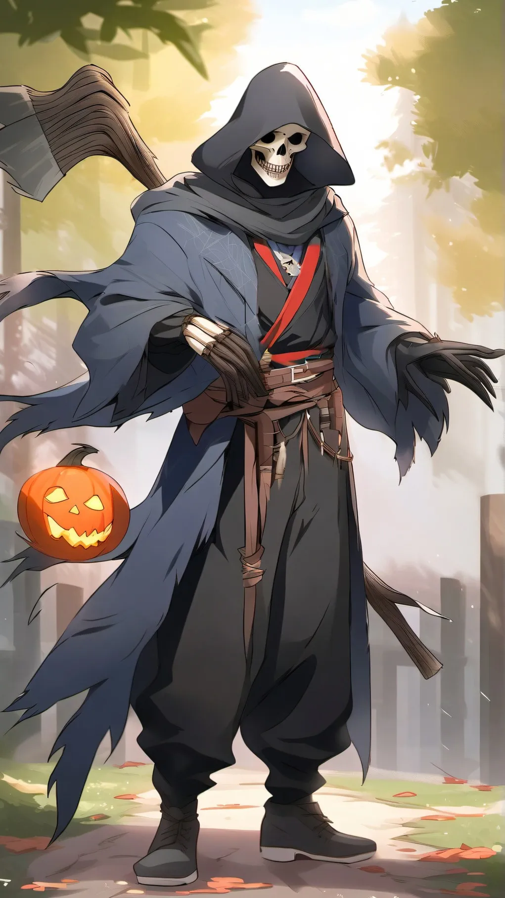 ai character: puppeter background