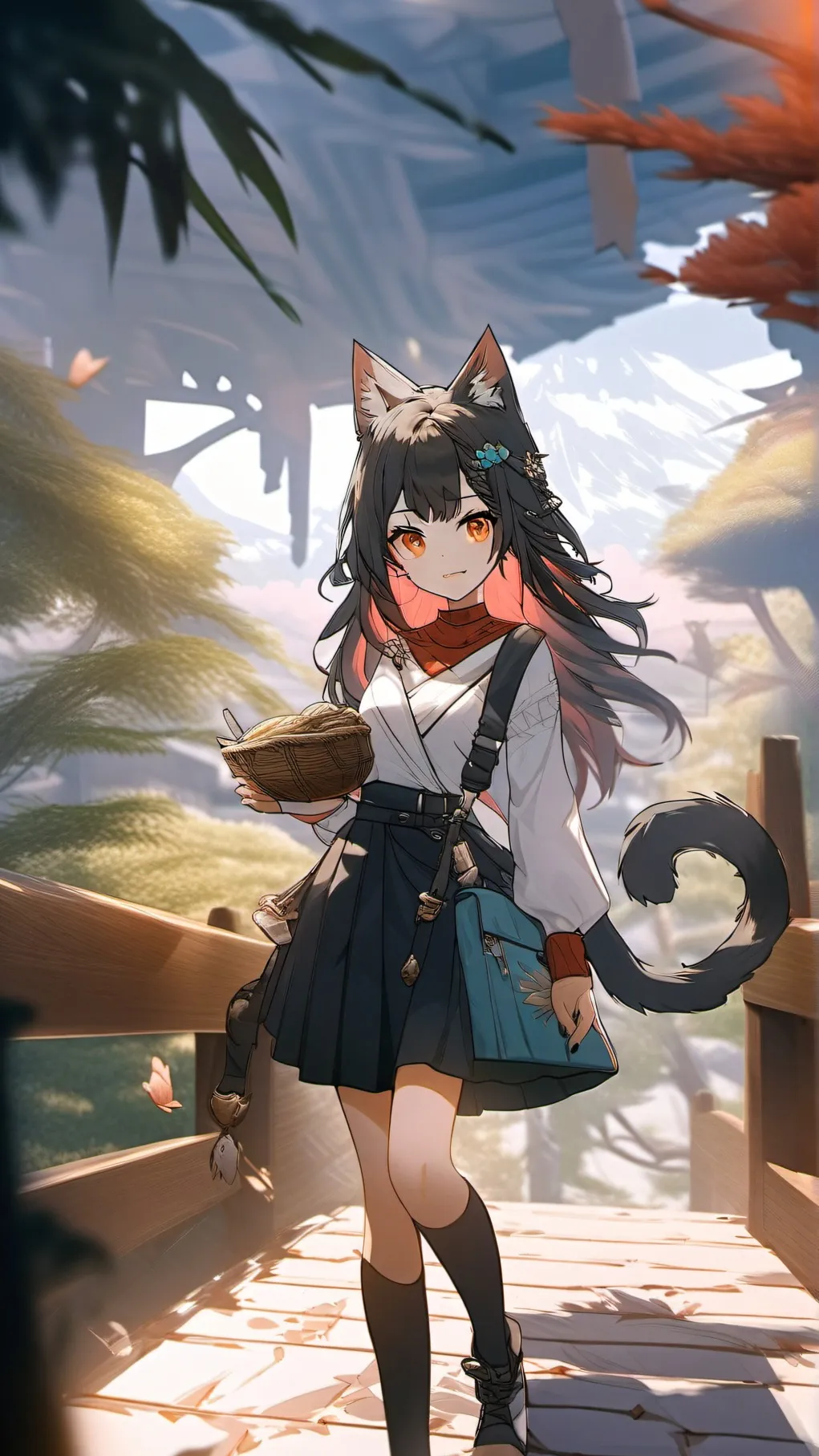 ai character: Neko background
