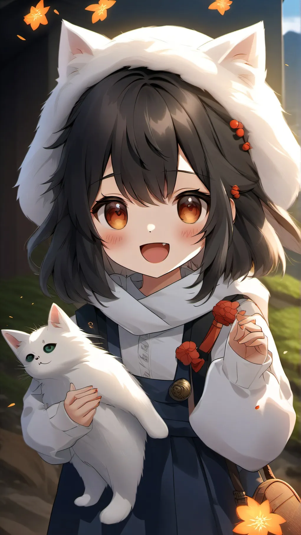 ai character: Neko  background