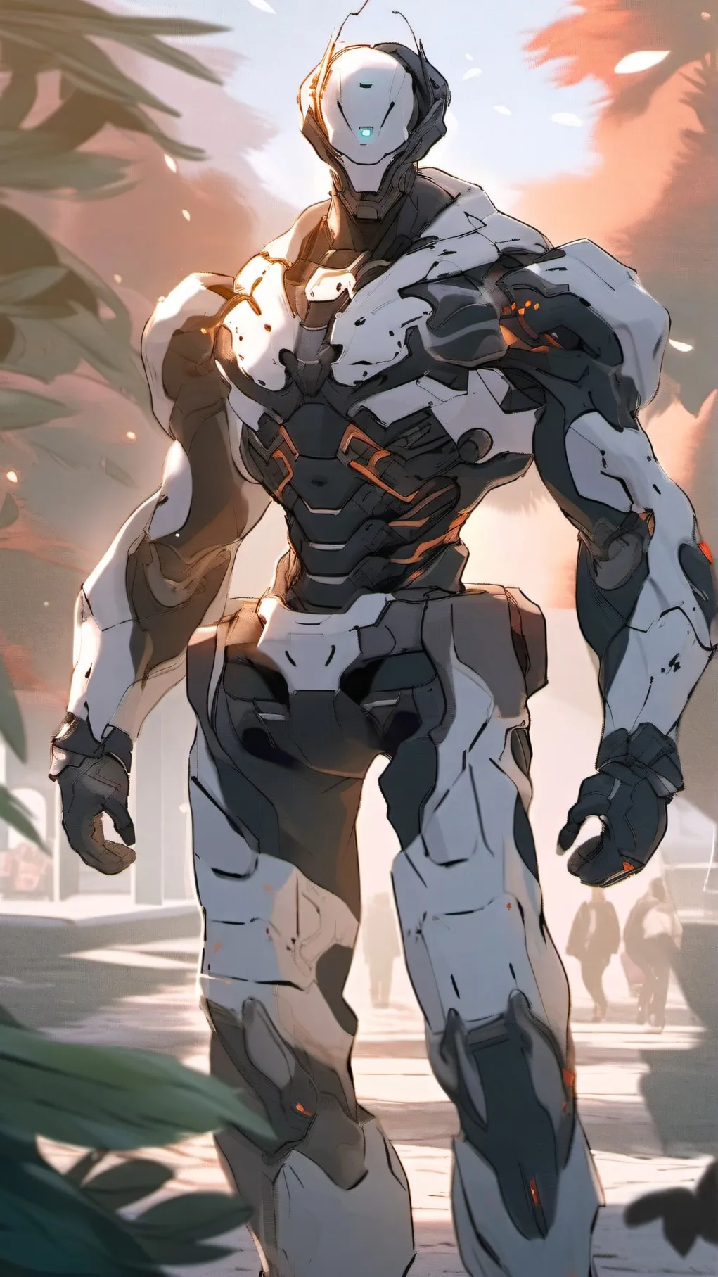 ai character: Cyborg background