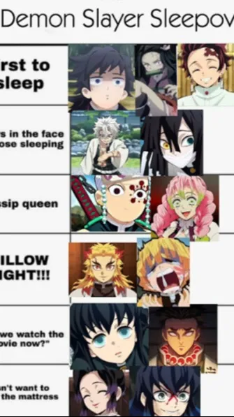 ai character: KNY sleepover!!  background